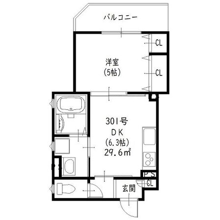 クリエオーレ清瀧の物件間取画像